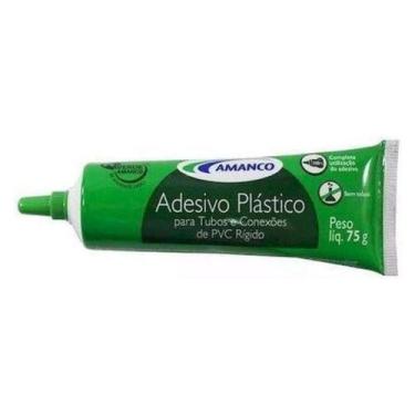 Imagem de Adesivo Plástico 75g - Amanco Cola para Tubos e Conexões Pvc 75gr Aman