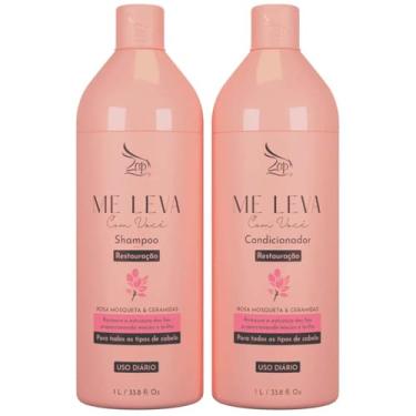Imagem de Zap - Kit Shampoo + Condicionador Me Leva Com Você Rosa Mosqueta & Ceramidas 1L