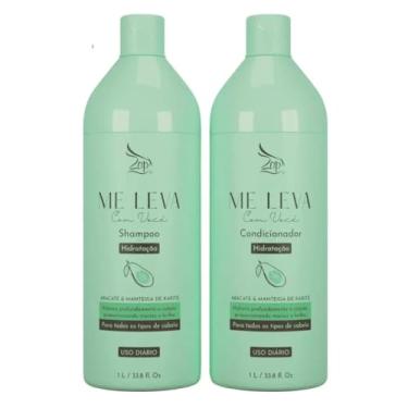 Imagem de Zap - Kit Shampoo + Codicionador Me Leva Com Você Hidratação Abacate & Manteiga Karité 1L