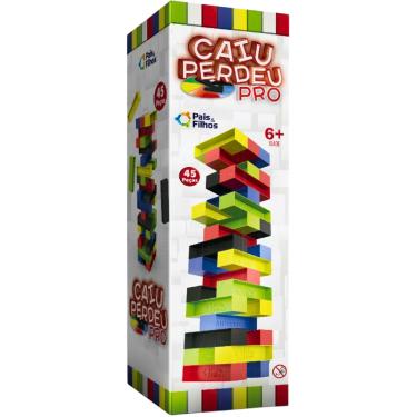 Imagem de Jogo De Tabuleiro Caiu Perdeu Pro 45 peças Pais e Filhos