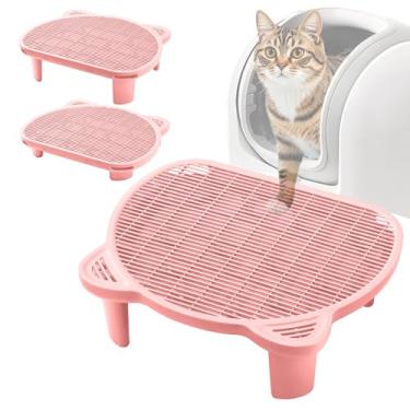 Imagem de Degrau de coleta de areia para caixa de areia de gato, banco de armadilha de areia para autolimpeza automática de caixa de areia, escadas de coleta de areia para robô de areia, rampa coletora de areia