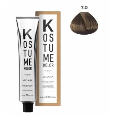 Imagem de Coloração Vegana Loiro Médio 7.0 Kostume Kolor 60ml - Gllendex