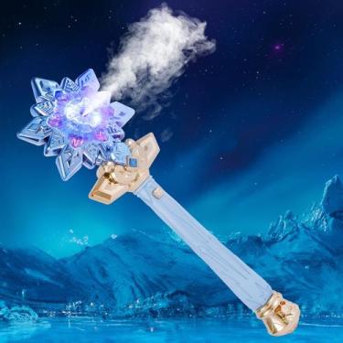 Imagem de Snowflake Toy Wand CharmRegion com luz de spray musical para crianças