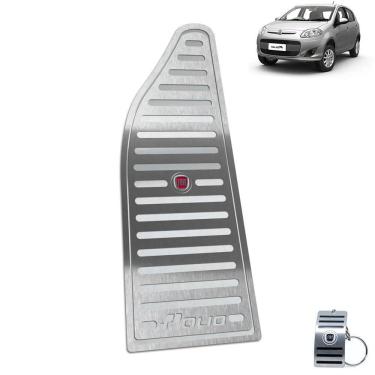 Imagem de Descanso De Pé Em Aço Inox Fiat Palio 2012 A 2017 Prata