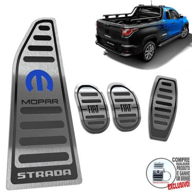 Imagem de Pedaleira Manual E Descanso Fiat Strada Mopar Preto