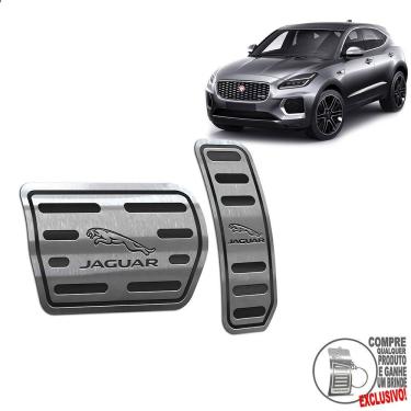 Imagem de Pedaleira Automático Inox Jaguar E-Pace 2018 A 2020 Preto