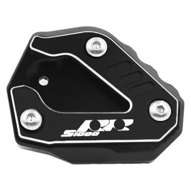 Imagem de BYYINGSUS Placa ampliadora de suporte lateral acessórios para motocicletas Suporte de ampliação de pé Exte compatível com S1000RR S1000 RR S 1000 RR 2019-2022 2023 (preto)