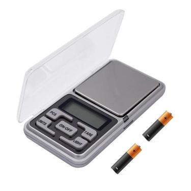 Imagem de Mini balança digital lcd alta precisão portátil com bandeja