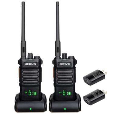 Imagem de Retevis Rádios Bidirecionais Rt86 De Longo Alcance, Walkie Talkies Profissionais Com Bateria Recarregável 2600 Mah, Alarme Remoto, Lanterna, Tela À Prova Quebra, 2 Portáteis Para Off-Road, Fazenda (