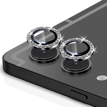 Imagem de Luchantle (2 conjuntos compatíveis com Samsung Galaxy Tab S11Ultra 5G protetor de lente de câmera Bling, anel de metal com glitter decoração de lentes de alta definição, dureza 9H antiarranhões