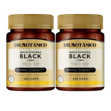 Imagem de Maca Peruana Black DR. BOTANICO 120 Cápsilas Kit 2 Unidades