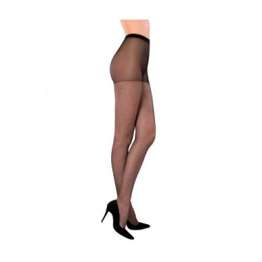 Imagem de Meia Calça Fio 15 Fina Clássica Poá Loba by Lupo, G, Preto