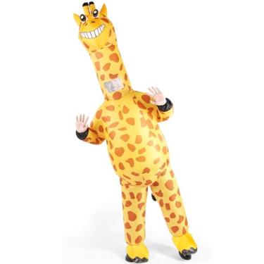 Imagem de Wabolay Fantasia inflável de girafa para adultos, fantasia de Halloween para adultos, mulheres, homens, festa de cosplay