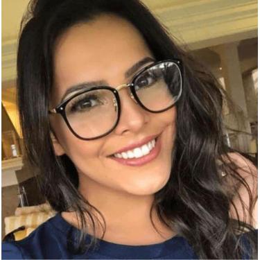 Imagem de Armação De Óculos Para Grau Feminina Quadrada To Day Preta - Palas Eye