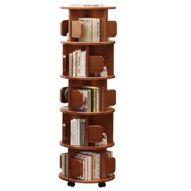 Imagem de Prateleira de madeira maciça com várias camadas para uso doméstico, polia móvel inferior fácil de usar, adequada para sala de estar, quarto, escritório (155 x 42 cm)