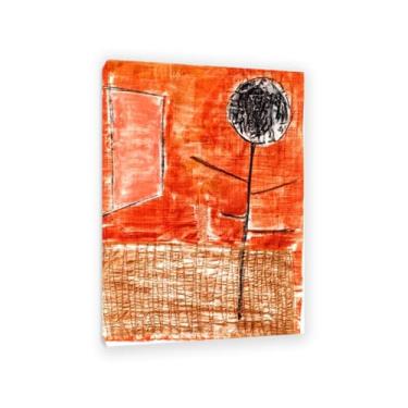 Imagem de Paul Klee Arte de parede Planta no final do outono pôster surrealismo impressão de arte em tela por Paul Klee pintura arte de imagem quarto sala de estar escritório decoração de parede 100 x 70 cm