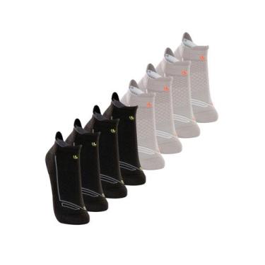 Imagem de Kit com 8 Pares de Meias Performance Running Lupo 3276-002 Colorido, P