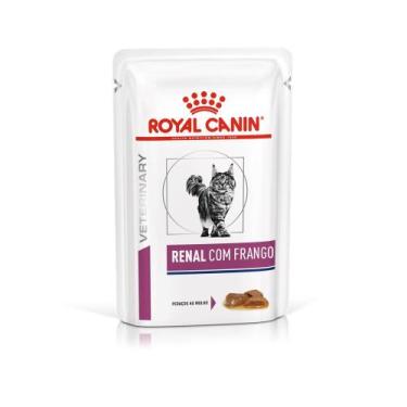 Imagem de Ração Úmida Royal Canin Sachê Veterinary Diet Renal para Gatos com Ins