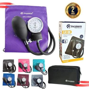 Imagem de Aparelho De Pressão Esfigmomanômetro Aneroide Premium, ROXO