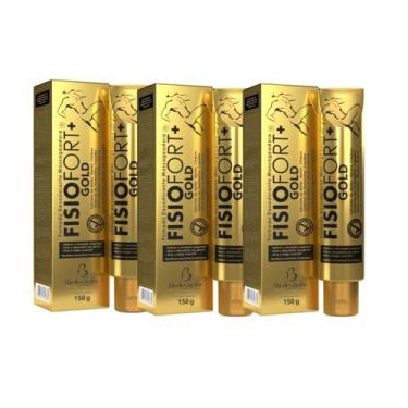 Imagem de Kit 3 Pomada Bio Instinto Fisiofort Premium Gold 150 gramas