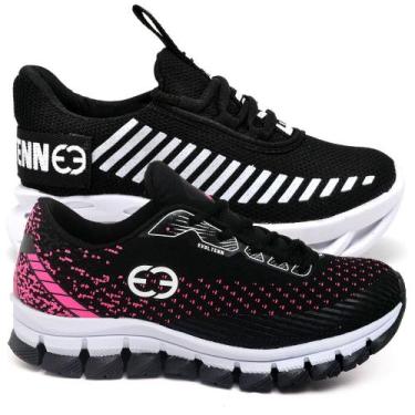 Imagem de Tênis Infantil Feminino Esportivo Modelos Diferentes - Kit 2 Pares Pre