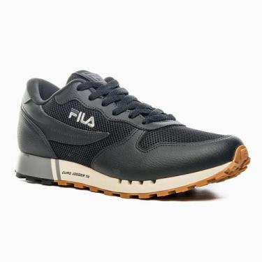 Imagem de Tênis Fila Euro Jogger Tr Masculino - Preto e Cinza, 41
