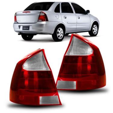 Imagem de Par Lanterna Traseira Corsa Sedan 2003 2004 2005 2006 2007 2008 2009 2