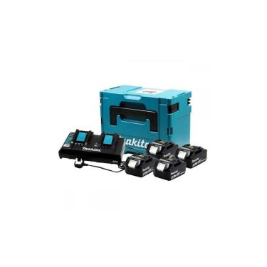 Imagem de Kit Carregador DC18RD 127V com 4 Baterias BL1860B Makita