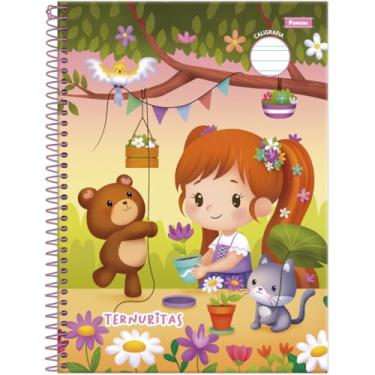 Imagem de Kit de Cadernos de Caligrafia, Foroni, Ternuritas, 80 Folhas, Pacote com 4