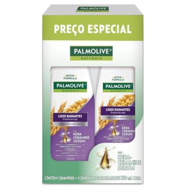 Imagem de Palmolive Naturals Shampoo e Condicionador Kit Lisos Radiantes 350ml (cada) Shampoo + Condicionador