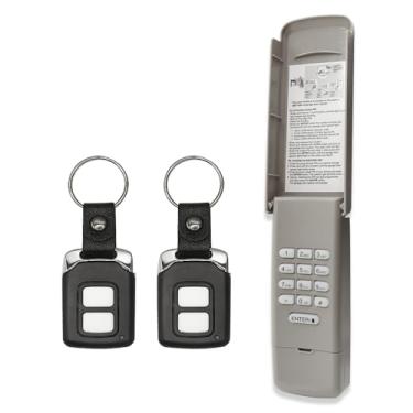 Imagem de Teclado abridor de porta de garagem com 2 abridores de porta de garagem para Liftmaster Chamberlain Craftsman teclado remoto 877MAX 893LM 893Max 971LM 371LM, botão de aprendizado roxo amarelo vermelho