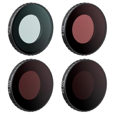 Imagem de Coyktonty Conjunto de filtros à prova d'água de filtro/lente para Insta360 GO Ultra, moldura de liga de alumínio, vidro óptico de alta definição, à prova d'água, resistente a arranhões, resistente a