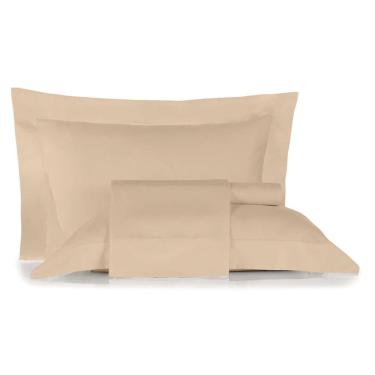 Imagem de Jogo de Cama Casal 4 Peças Altenburg Algodão Lux 200 Fios  Bege Caramelo