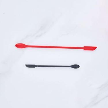 Imagem de Conjunto de 2 mini espátulas, espátulas de silicone de 23,4 cm e 15,2 cm