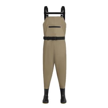 Imagem de Hip Waders Calças Waders Impermeáveis ​​e Antiderrapantes para Homens e Mulheres, Adequadas para Pesca, Caça e Exploração(Brown,46 EU)