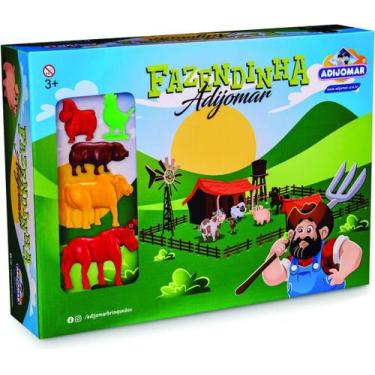 Imagem de Brinquedo Fazendinha Com Tabuleiro Completo - Adijomar