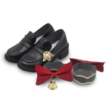 Imagem de COSGOGO New Hyacinthia Cosplay Shoes Preto para Game Honkai: Star Rail Anime Sapatos para Convenções e Halloween Tamanho Feminino Masculino, Multi, 38