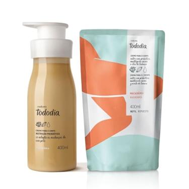 Imagem de Todo.dia Creme Para o Corpo Macadâmia com Nutrição Prebiótica, 400ml, Refil com Manteiga de Cacau e Óleo de Amêndoa