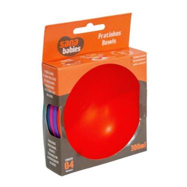 Imagem de Kit com 4 Bowls Pratinhos Tigelas 300ml Sana Babies Menina
