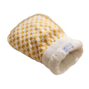 Imagem de Generic Saco de dormir para gatos, bolsa de pelúcia, aconchegante, fofo, inverno, quente, toca, esconderijo decorativo, caverna, cama para gatinhos, M