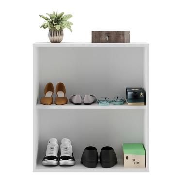 Imagem de Sapateira 2 Portas Suspensa Com Espelho Nina Branca