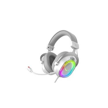 Imagem de Headset Gamer Fifine AmpliGame H13, 7.1 Surround, Microfone Removível, RGB, para PC/PS5/Xbox, Branco - H13W