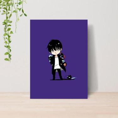 Imagem de Quadro Solo Leveling Anime A4  Placa MDF 18 - Lomi Art