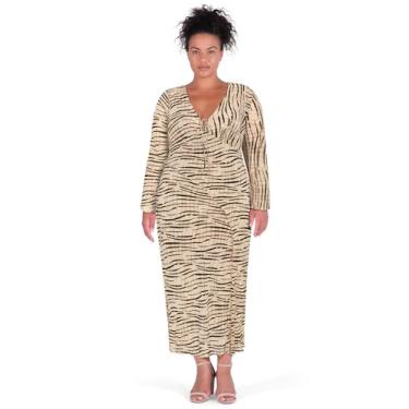 Imagem de City Chic Vestido feminino plus size - Thalia Maxi, Estampado, 54