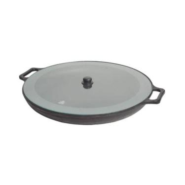 Imagem de Frigideira Paella de Ferro Fundido Com Tampa - Diametro 60cm - Rig Fun