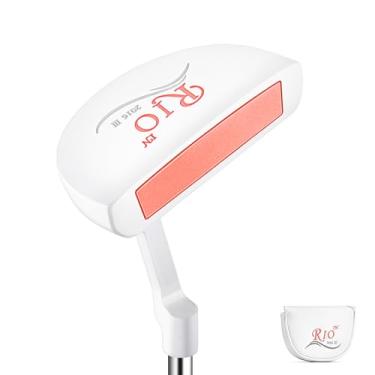 Imagem de PGM Putters de golfe de 83,8 cm com aderência grande, putters femininos mão direita com capa de cabeça TUG038