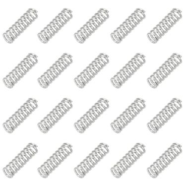 Imagem de PATIKIL Mola de compressão 0,5 mm de diâmetro do fio x 3 mm OD x 10 mm C, 20 peças de extensão mecânica de aço inoxidável 304 molas pequenas kit sortido para lojas e reparos domésticos