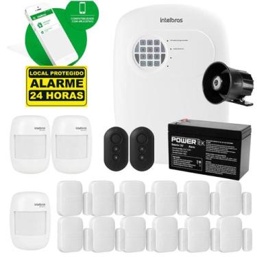 Imagem de Kit Alarme Intelbras C/ Sensores S/ Fio 12 Xas + 3 Ivp 2000
