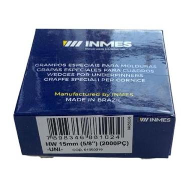 Imagem de Grampo HW 15mm p/ moldura quadros madeira 1 caixa com 2000 unidades  -