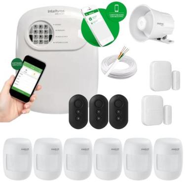 Imagem de Kit De Alarme Intelbras 2 Sensor Magnetico 6 De Presença